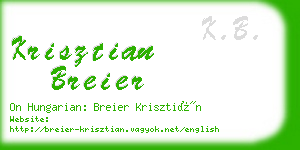 krisztian breier business card